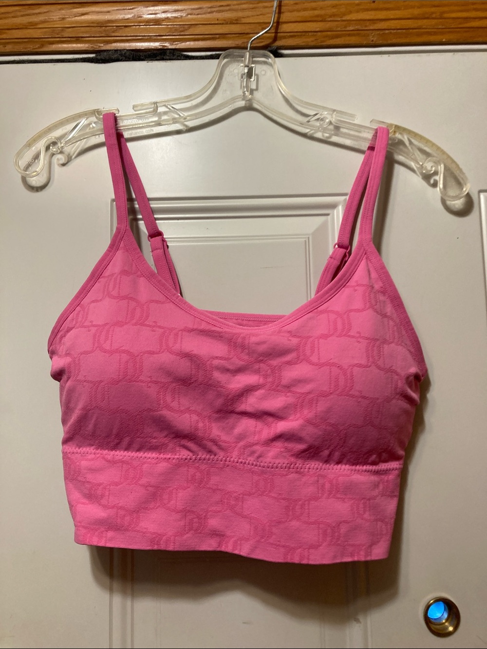 Women's Pink Seamless Bralette - Adjustable Straps 2X‎
